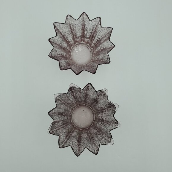 Amethyst Glass Votive Candle Holders Frosted Purple Glass Candle Jars - Picture 3 of 6